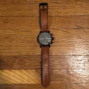 Fossil watch - leather band